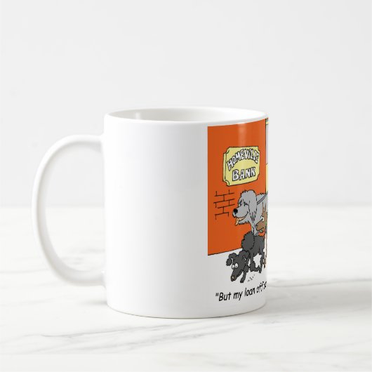 銀行家/貸付け金の役人/仲介商のギフト コーヒーマグカップ (左)
