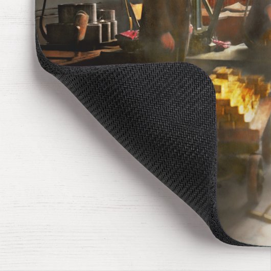 銀行家-金ゴールドの重量の価値を持つ… マウスパッド (コーナー)