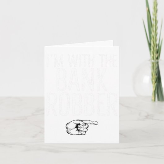 銀行強盗とハロウィンのコスチュームでお揃い カード (正面)