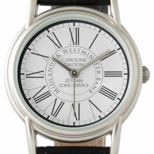 銀行従業員長サービス賞パーソナライズされた- Wa 腕時計 (クリエイターアップロード済み)