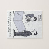 銀行支配人のオフィス漫画 ジグソーパズル (横)