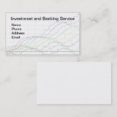 銀行業および投資仲介業 名刺 (正面/裏面)