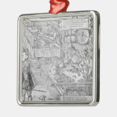 銀行業場面 メタルオーナメント (左)