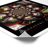 銀行署名の収集に関する理容師 ポスター (角)