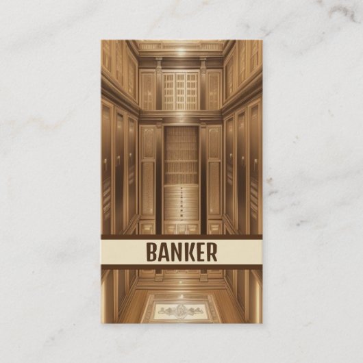 銀行警備員 名刺 (正面)