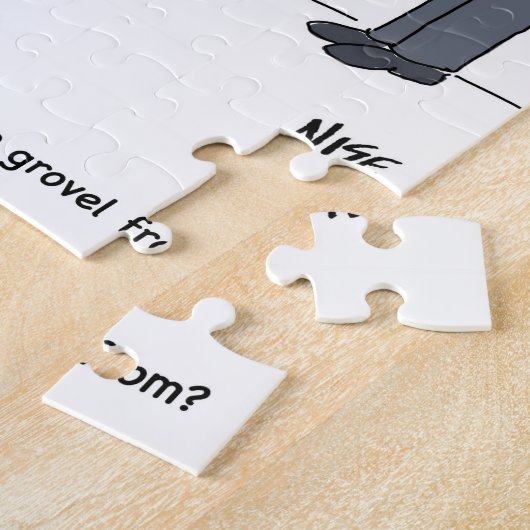 銀行貸出オフィス漫画 ジグソーパズル (側面)