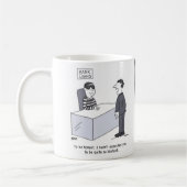 銀行貸金部の銀行強盗のような服装 コーヒーマグカップ (左)