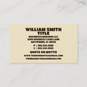 銀行金庫保管庫 名刺 (裏面)