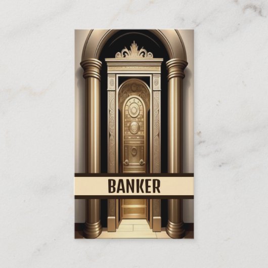 銀行金庫保管庫 名刺 (正面)