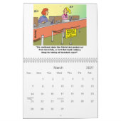 銀行/財政/投資することギフトの漫画のカレンダーを カレンダー (3月 2027)