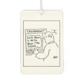 銀行Atmは、ビールに使わないよう顧客に助言する カーエアーフレッシュナー (正面)