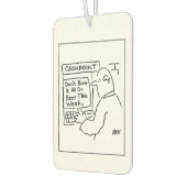 銀行Atmは、ビールに使わないよう顧客に助言する カーエアーフレッシュナー (左)