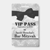 銀製および大理石VIPのパーティーのバッジ バッジ (裏面)