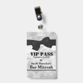 銀製および大理石VIPのパーティーのバッジ バッジ (正面 (クリップ付))