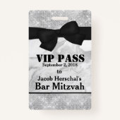 銀製および大理石VIPのパーティーのバッジ バッジ (裏面)