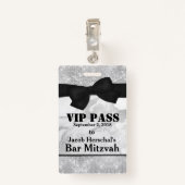 銀製および大理石VIPのパーティーのバッジ バッジ (裏面クリップ)