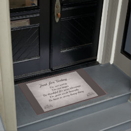 銀製および灰色の霊気の主義 ドアマット