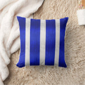 銀製および青くフェイクなホイル クッション (ブランケット)