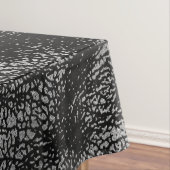 銀製および黒い革質 テーブルクロス (インサイチュ)