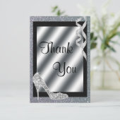 銀製のきらびやかな小剣及び吹流しは感謝していしています サンキューカード (スタンド正面)