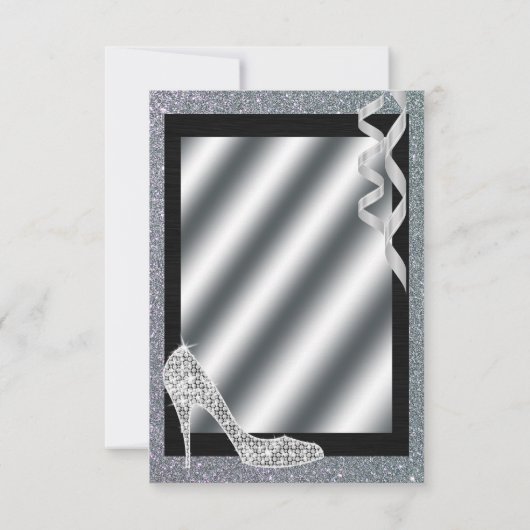 銀製のきらびやかな小剣及び吹流しは感謝していしています サンキューカード (裏面)