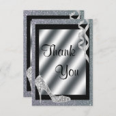 銀製のきらびやかな小剣及び吹流しは感謝していしています サンキューカード (正面/裏面)