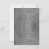 銀製のひもはRSVPカードを結婚することをつけます 出欠カード (裏面)