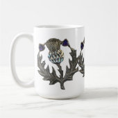 銀製のアザミ コーヒーマグカップ (左)