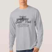 銀製のイルカを持つ退職したで補助的な獣医 Tシャツ (正面)