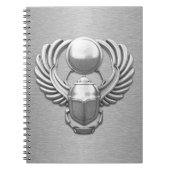 銀製のエジプトのオオタマオシコガネ ノートブック (正面)