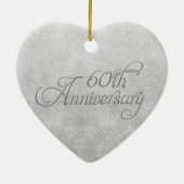 銀製のオランダカイウ第60記念日の写真の記念品 セラミックオーナメント (裏面)