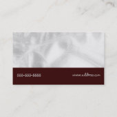 銀製のカップケーキの渦巻の名刺 名刺 (裏面)