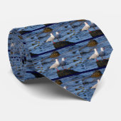 銀製のカモメ ネクタイ (ロール)