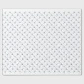 銀製のクリスマスの天使 ラッピングペーパー (フラット)