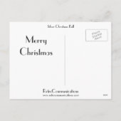 銀製のクリスマス鐘 シーズンポストカード (裏面)