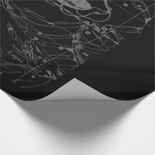 銀製のクロムはHeveliusの天秤座の(占星術の)十二宮図の印を好みます ラッピングペーパー (角)