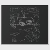 銀製のクロムはHeveliusの天秤座の(占星術の)十二宮図の印を好みます ラッピングペーパー (フラット)