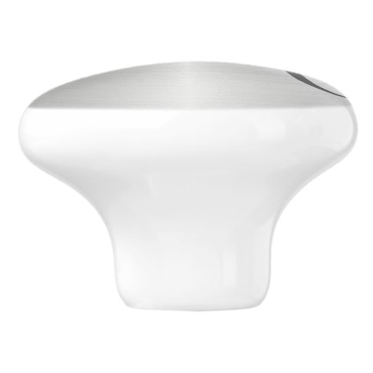 銀製のクロム金属のモノグラムの引出しの引きのノブ セラミックノブ (側面)