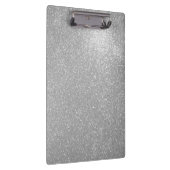 銀製のグリッターのフェイクなきらめく微光のクリップボード クリップボード (右)