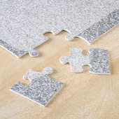 銀製のグリッターのブランクのテンプレート ジグソーパズル (側面)