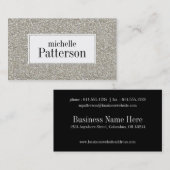 銀製のグリッターの一見の専門の名刺 名刺 (正面/裏面)