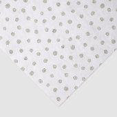 銀製のグリッターの点 薄葉紙 (詳細)