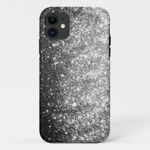 銀製のグリッターの輝きのiPhoneの場合 iPhone 11 ケース