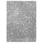 銀製のグリッターの輝き クリップボード (裏面)