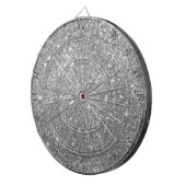 銀製のグリッターの輝き ダーツボード (正面右)