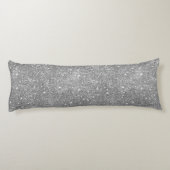 銀製のグリッターの輝き ボディピロー (裏面)