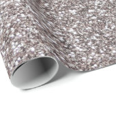 銀製のグリッター ラッピングペーパー (ロールコーナー)