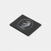 銀製のケルト族のドラゴン ポストイット (アングル)