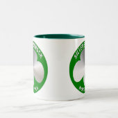 銀製のシャムロックのノベルティのマグ ツートーンマグカップ (中央)