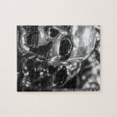 銀製のスカル ジグソーパズル (横)